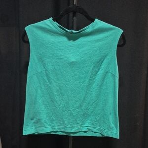 Women's Sleeveless Teal Top